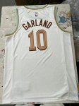 Maillot de Basket #10 Garland Cavaliers 22-23 city Blanc Imprimé